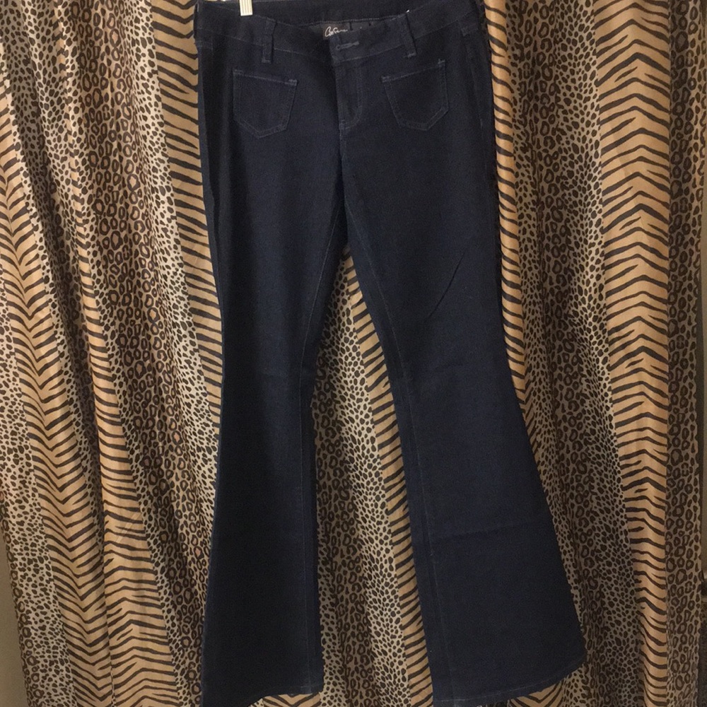Dark blue jeans